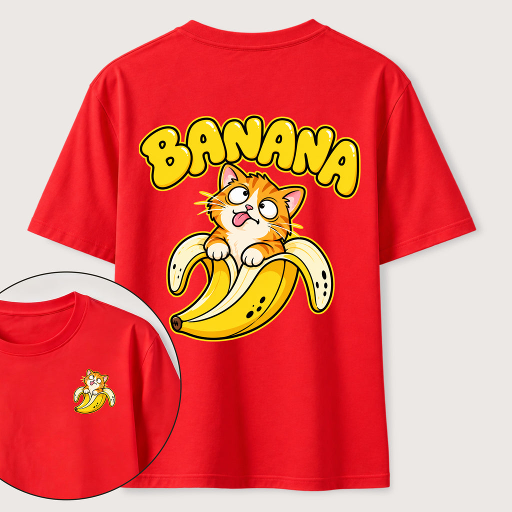 Banana Cat Classic T-Shirt（Two Sided Print）