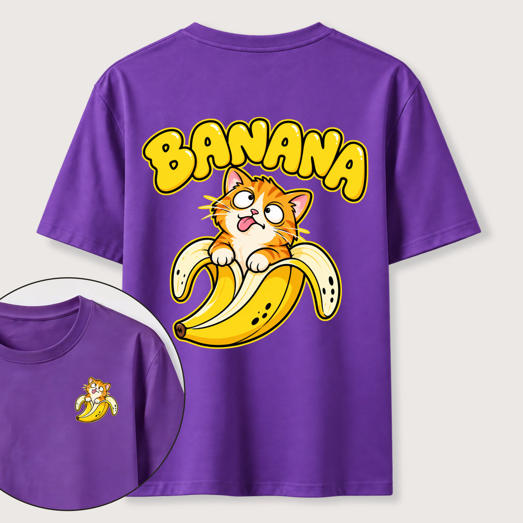Banana Cat Classic T-Shirt（Two Sided Print）