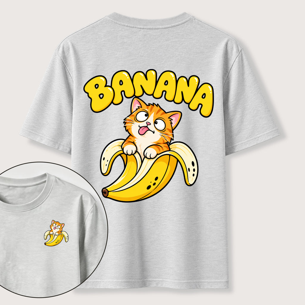 Banana Cat Classic T-Shirt（Two Sided Print）