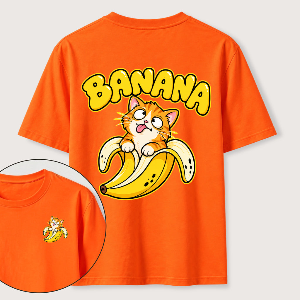 Banana Cat Classic T-Shirt（Two Sided Print）