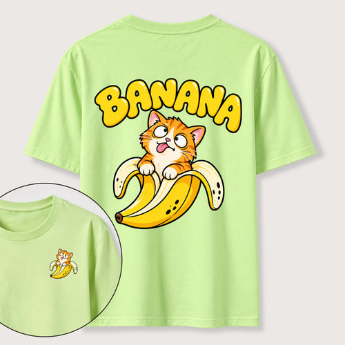 Banana Cat Classic T-Shirt（Two Sided Print）