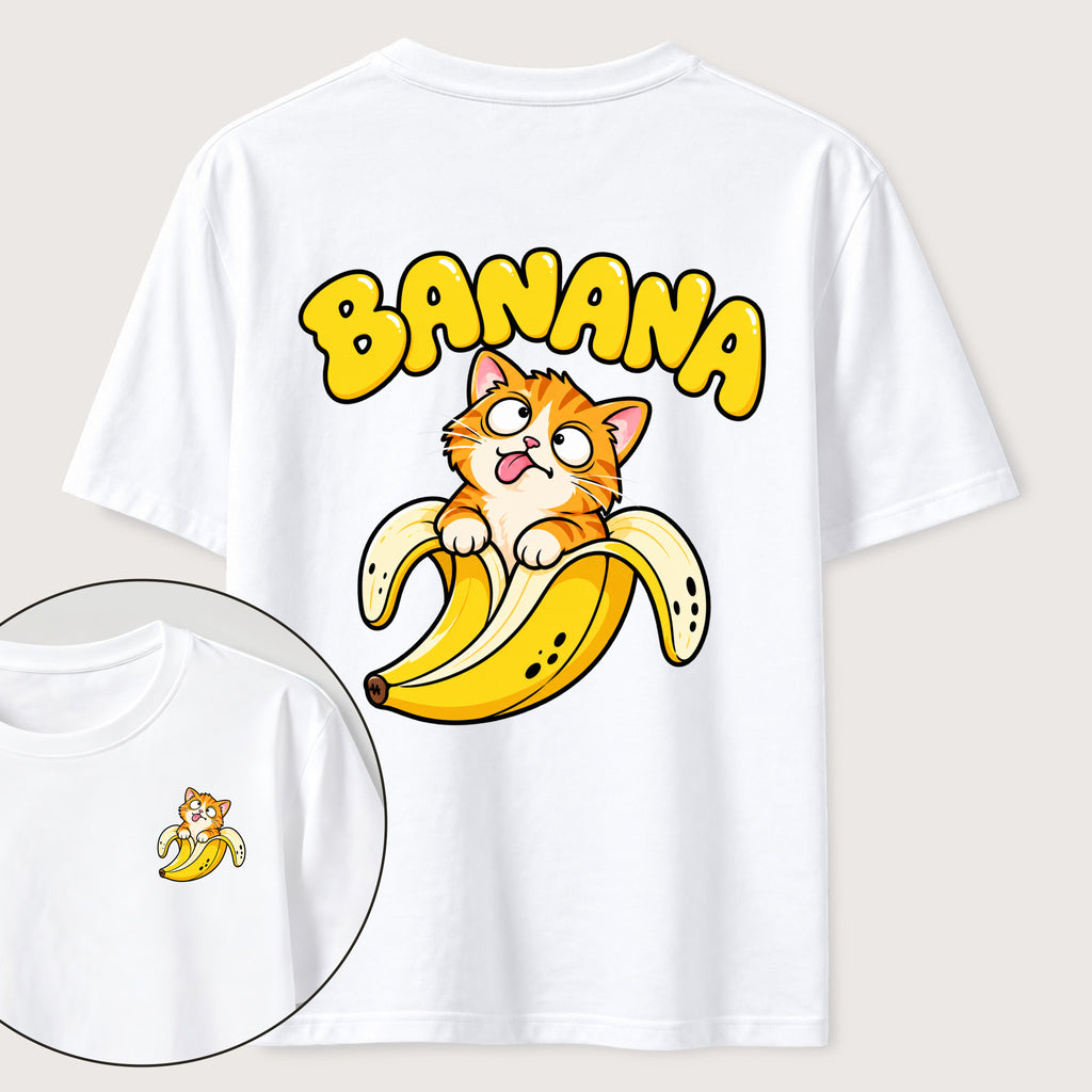 Banana Cat Classic T-Shirt（Two Sided Print）