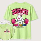 Installing Muscles Rabbit Classic T Shirt （Two Sided Print）