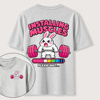 Installing Muscles Rabbit Classic T Shirt （Two Sided Print）