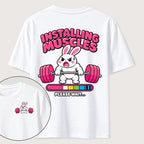 Installing Muscles Rabbit Classic T Shirt （Two Sided Print）