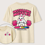 Installing Muscles Rabbit Classic T Shirt （Two Sided Print）