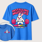Installing Muscles Rabbit Classic T Shirt （Two Sided Print）
