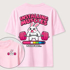 Installing Muscles Rabbit Classic T Shirt （Two Sided Print）