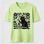 Coffee Cat Floral Classic T-Shirt