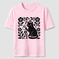 Coffee Cat Floral Classic T-Shirt