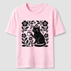 Coffee Cat Floral Classic T-Shirt