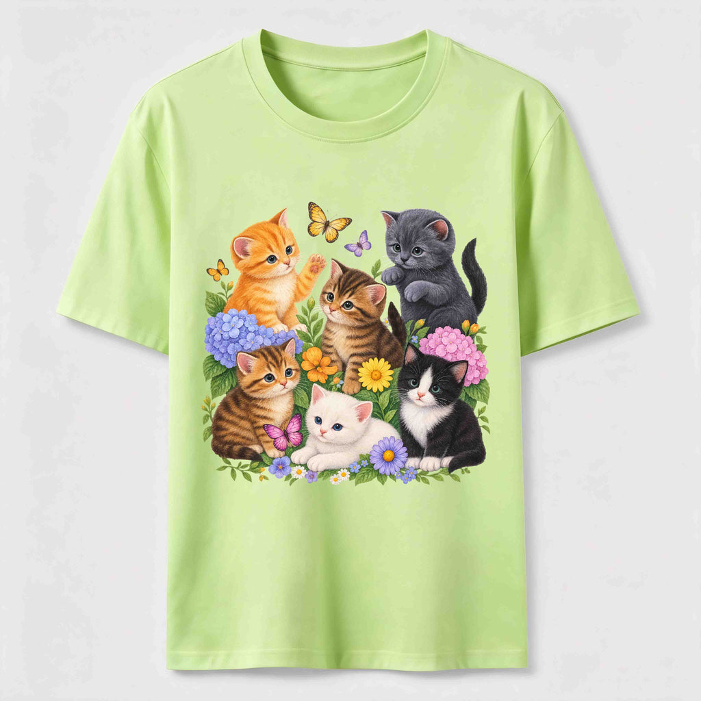 Floral Kittens Classic T-Shirt