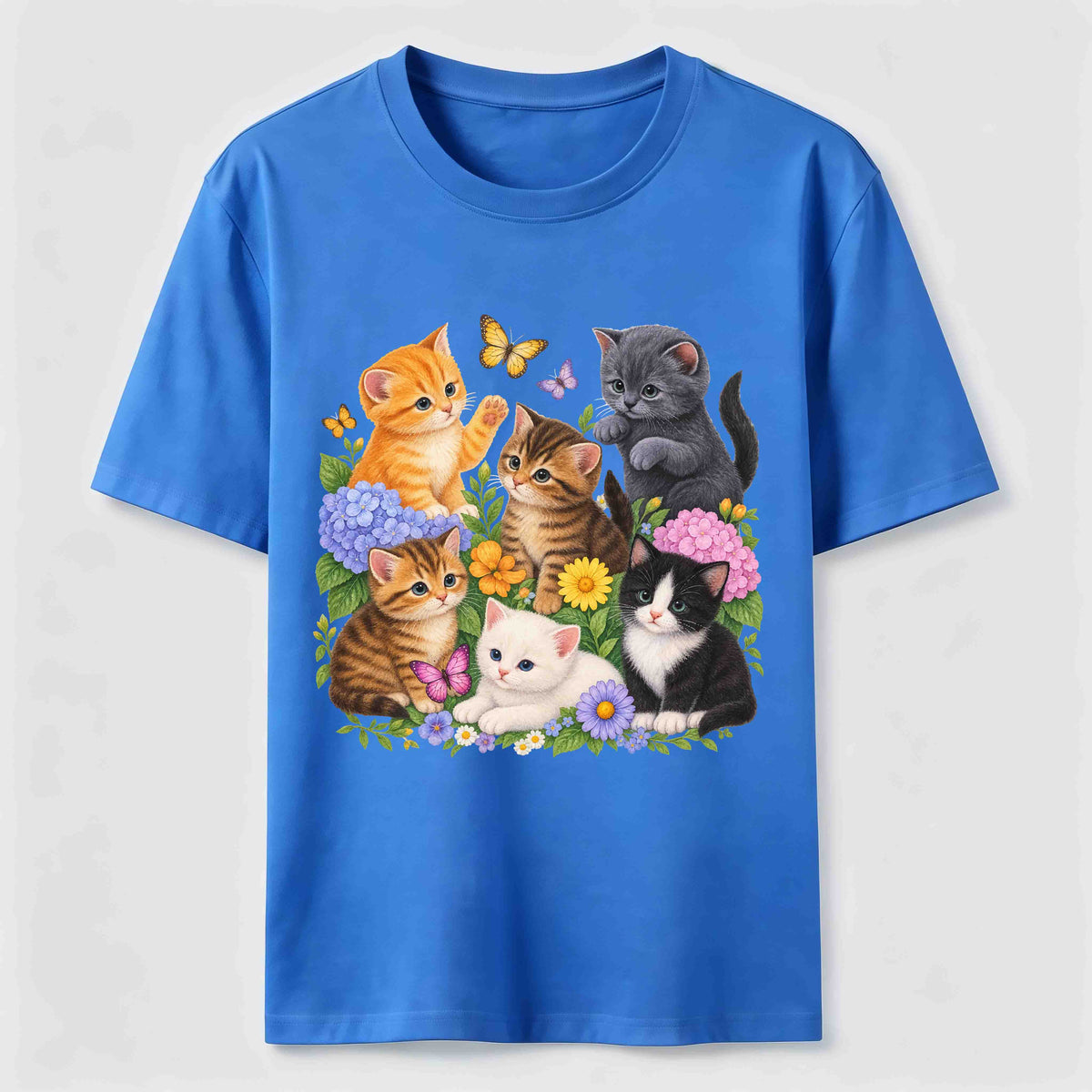 Floral Kittens Classic T-Shirt