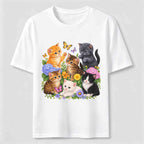 Floral Kittens Classic T-Shirt