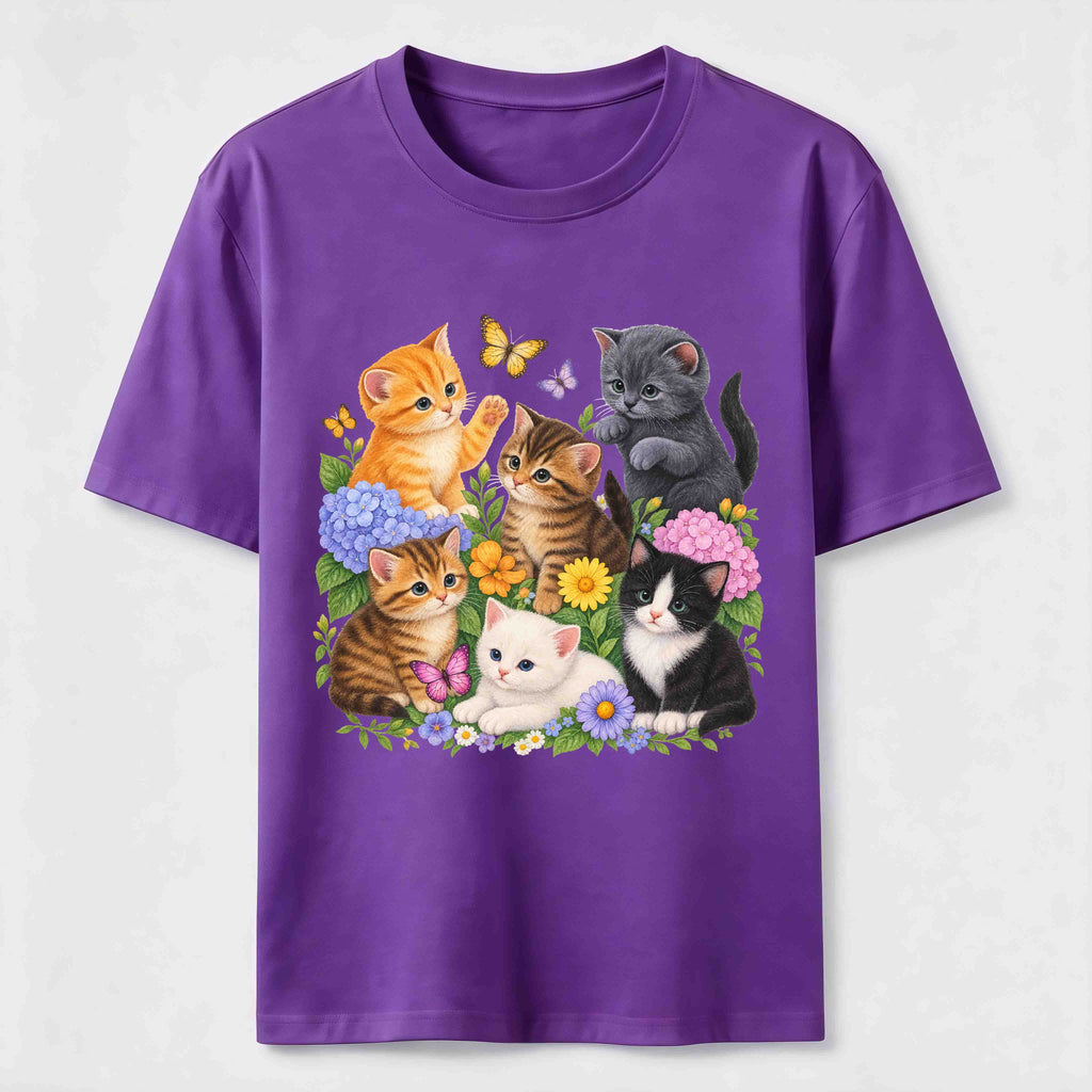 Floral Kittens Classic T-Shirt