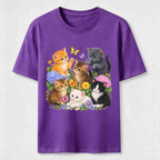 Floral Kittens Classic T-Shirt