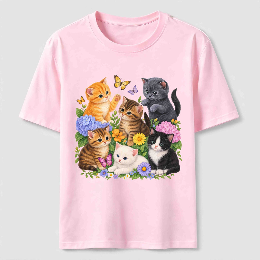 Floral Kittens Classic T-Shirt
