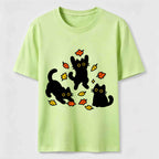 Autumn Black Cats Classic T-Shirt