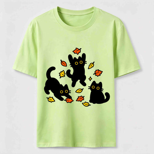 Autumn Black Cats Classic T-Shirt