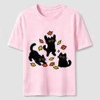 Autumn Black Cats Classic T-Shirt