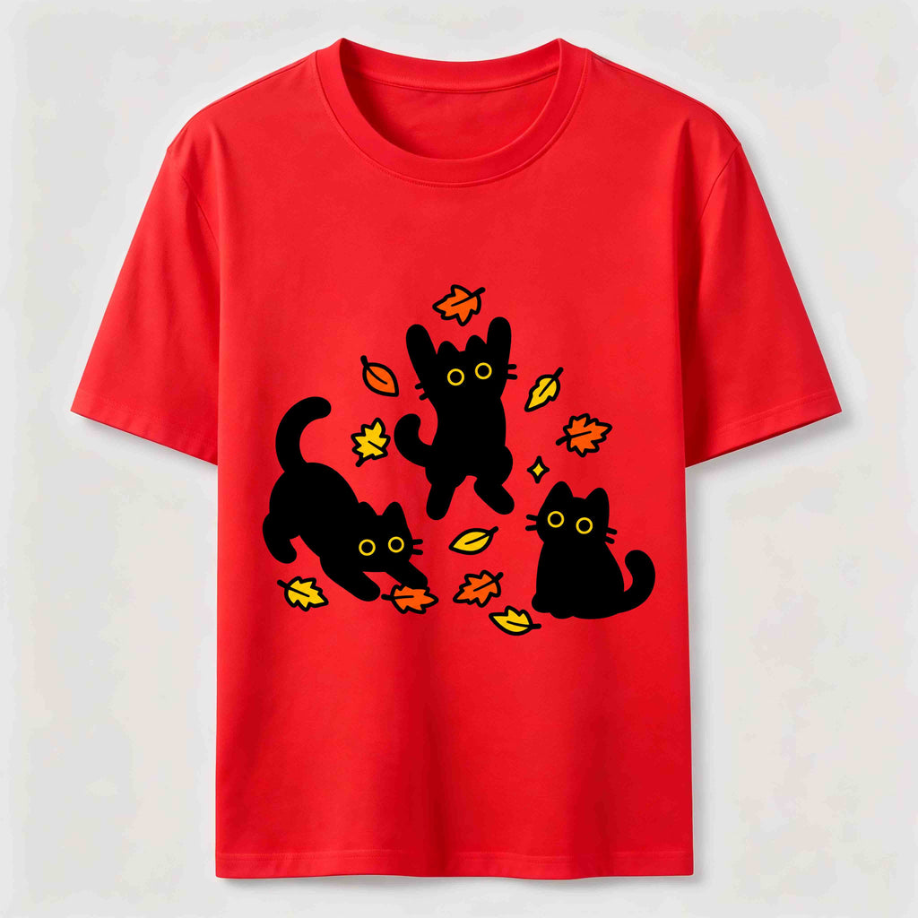 Autumn Black Cats Classic T-Shirt