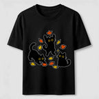 Autumn Black Cats Classic T-Shirt