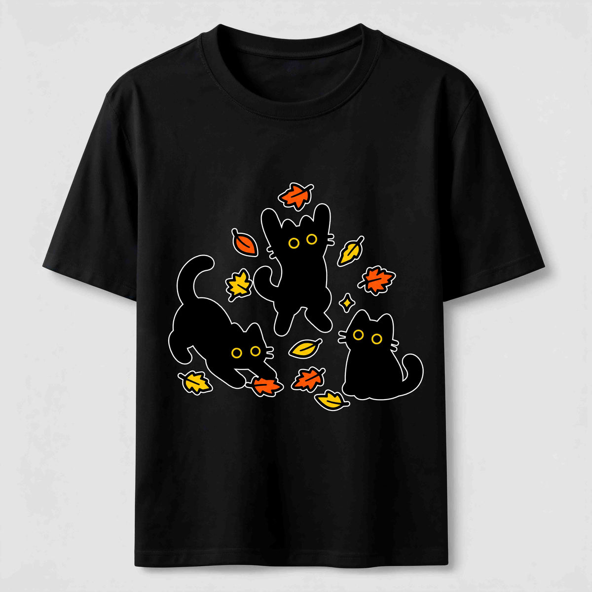 Autumn Black Cats Classic T-Shirt