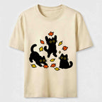 Autumn Black Cats Classic T-Shirt