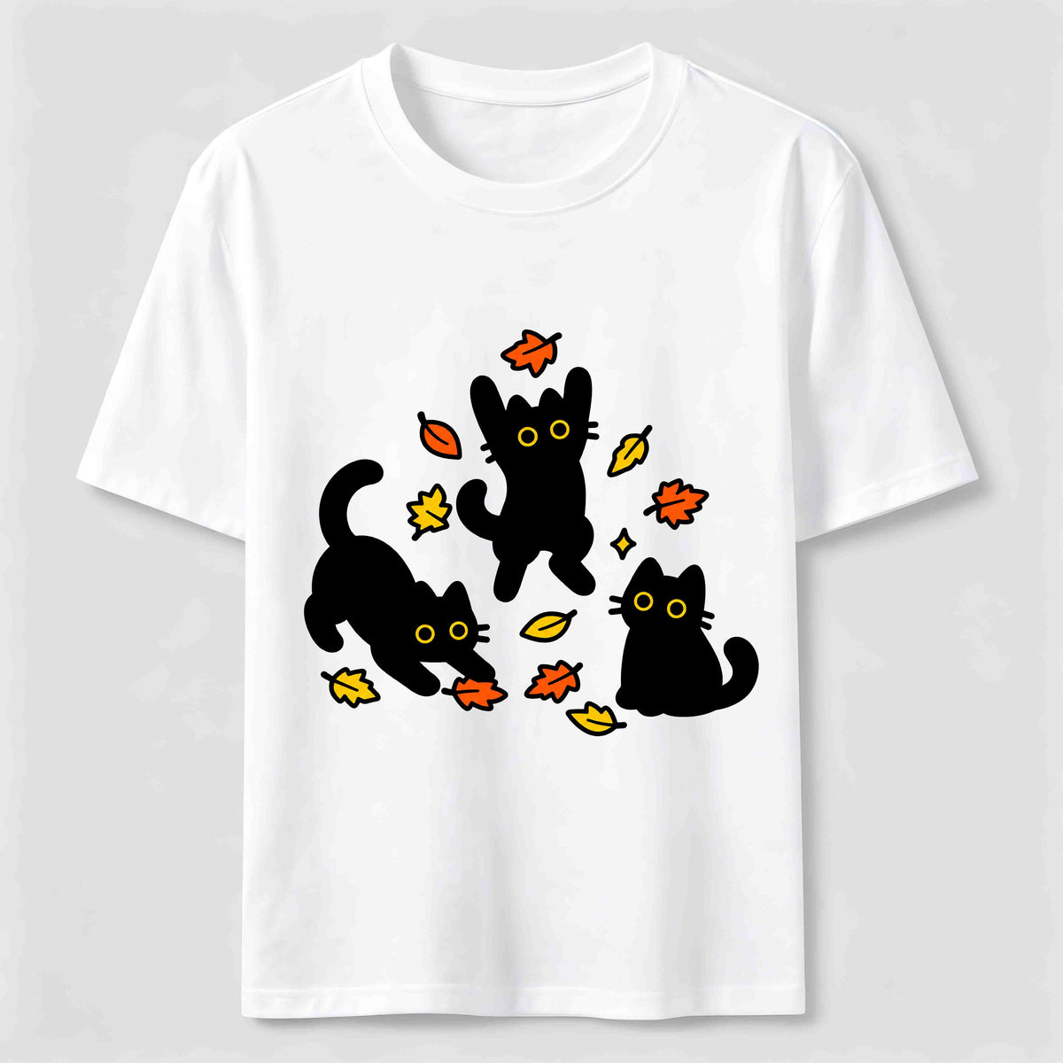 Autumn Black Cats Classic T-Shirt