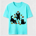 Autumn Black Cats Classic T-Shirt