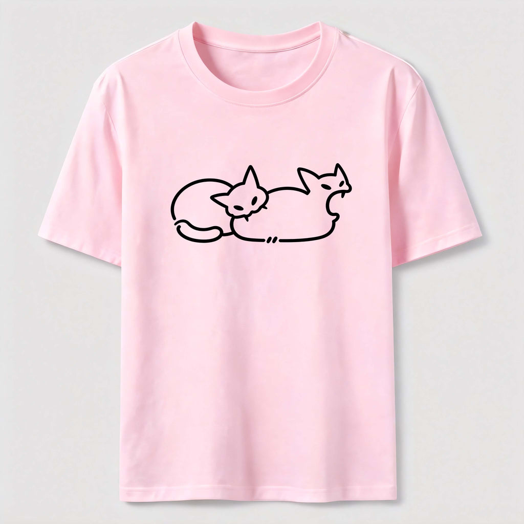 Cat Line Art Classic T-Shirt