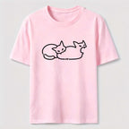 Cat Line Art Classic T-Shirt