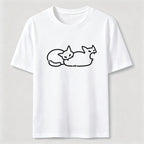 Cat Line Art Classic T-Shirt