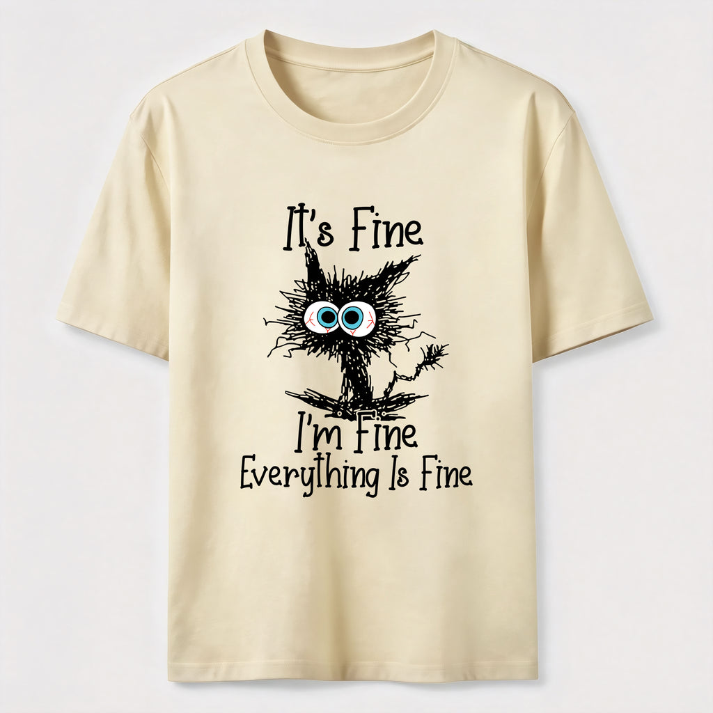 Everything Is Fine Cat Classic T-Shirt