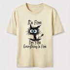 Everything Is Fine Cat Classic T-Shirt
