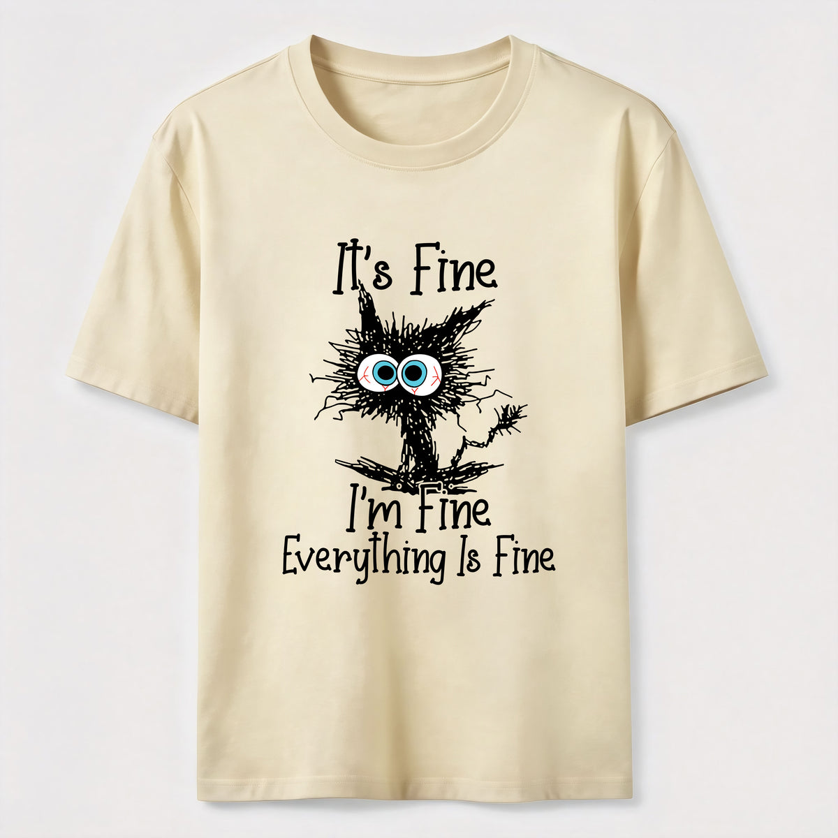 Everything Is Fine Cat Classic T-Shirt