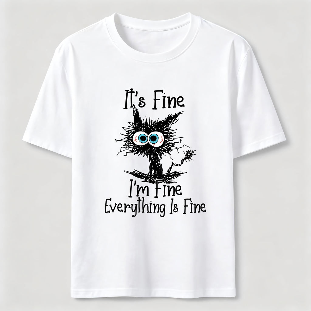Everything Is Fine Cat Classic T-Shirt