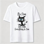 Everything Is Fine Cat Classic T-Shirt
