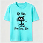Everything Is Fine Cat Classic T-Shirt