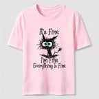 Everything Is Fine Cat Classic T-Shirt