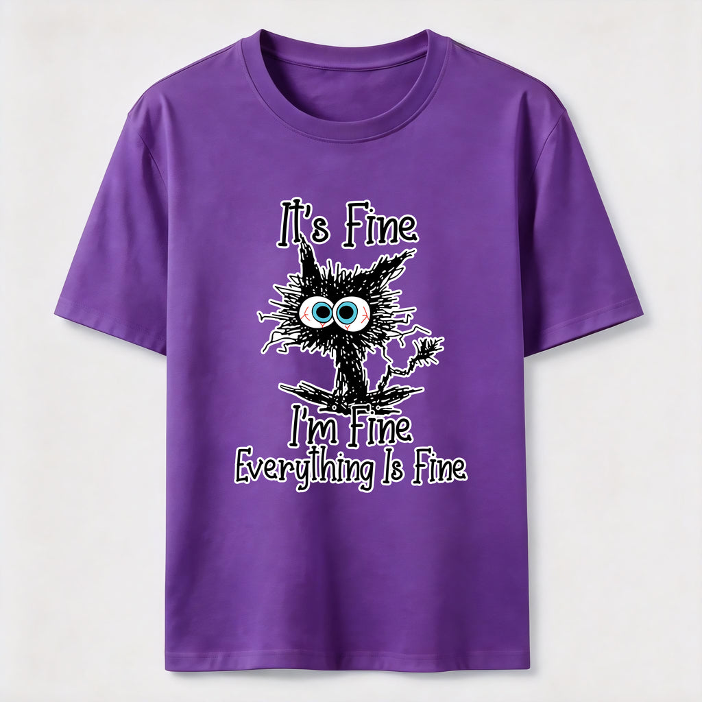 Everything Is Fine Cat Classic T-Shirt