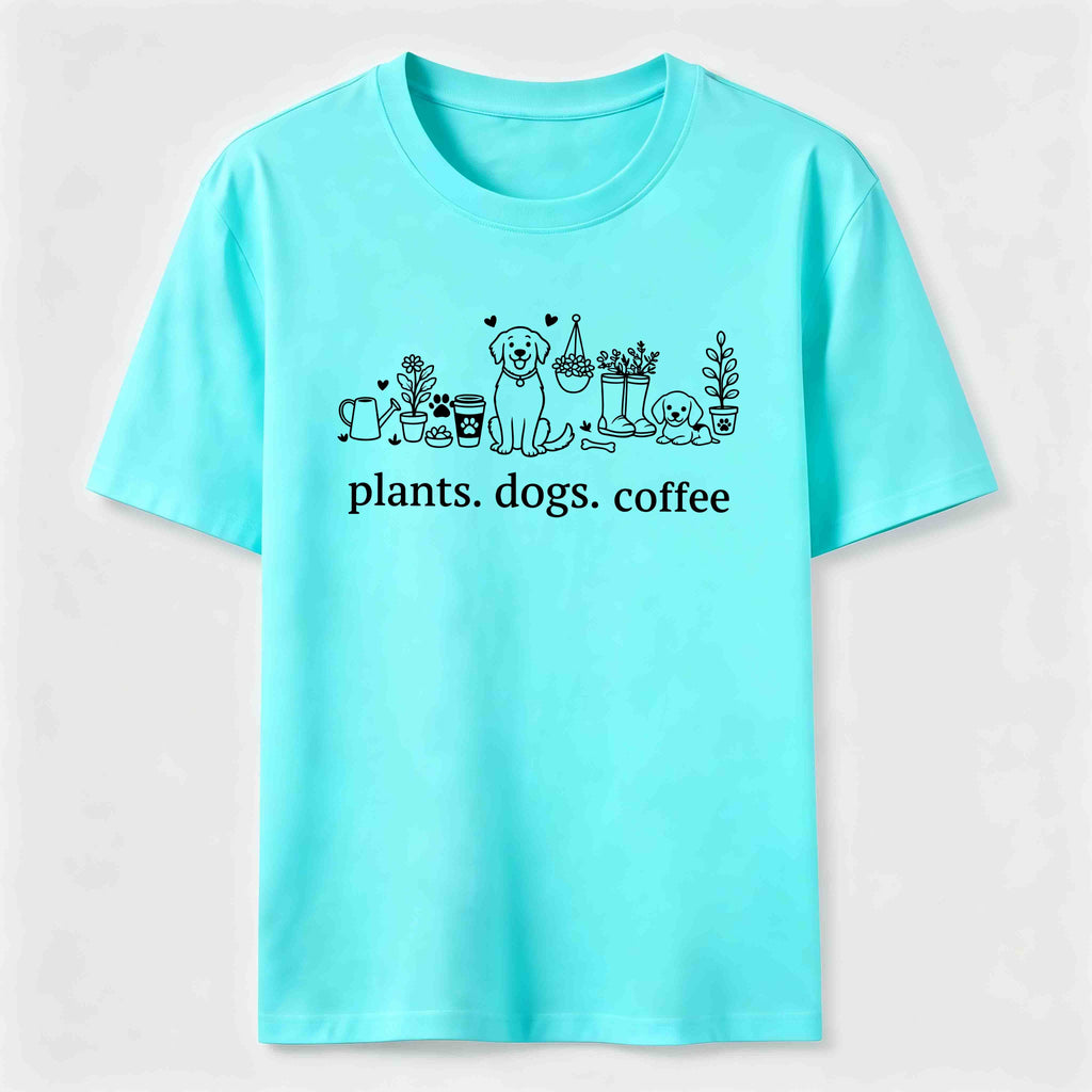 Plants Dogs Coffee Classic T-Shirt