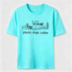 Plants Dogs Coffee Classic T-Shirt