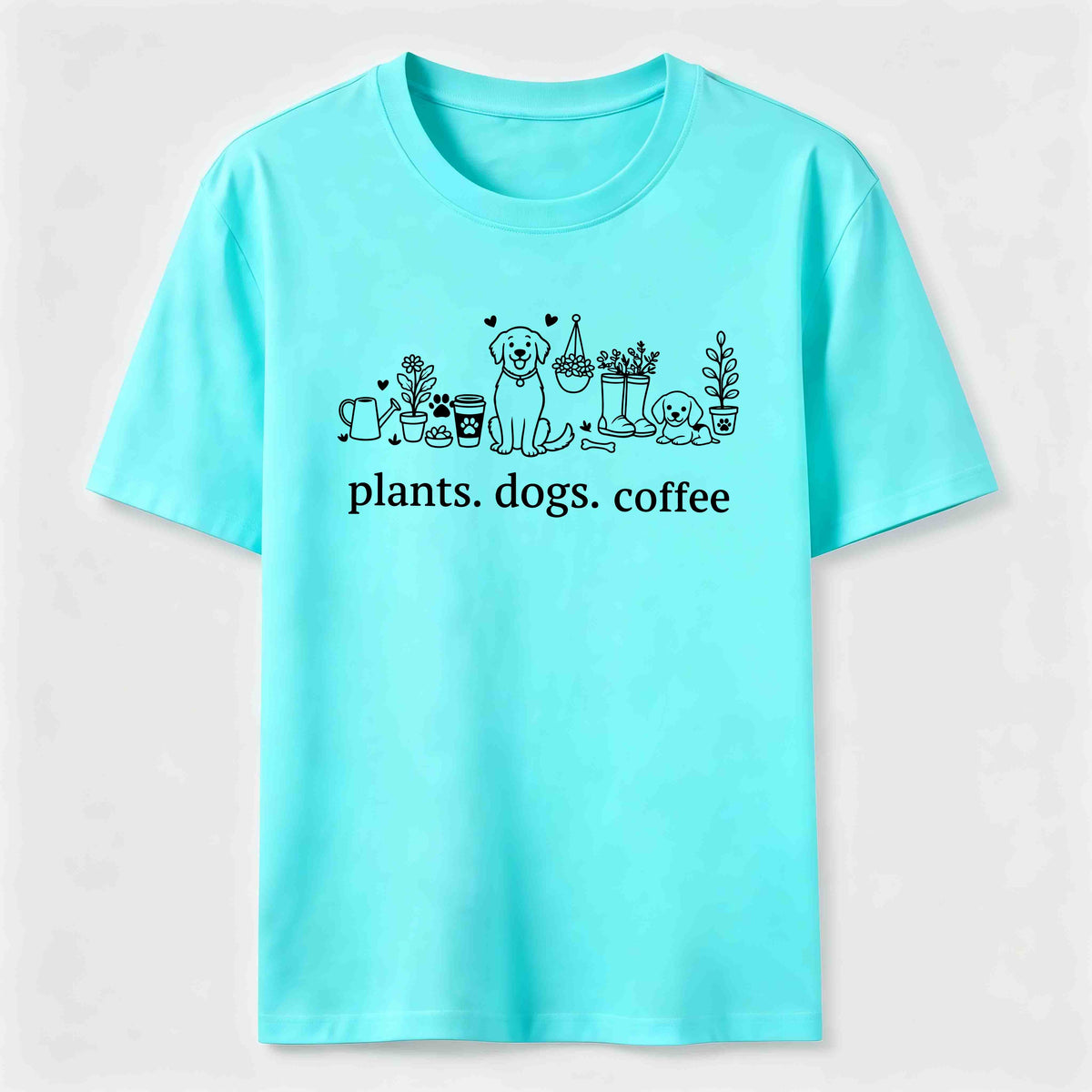 Plants Dogs Coffee Classic T-Shirt