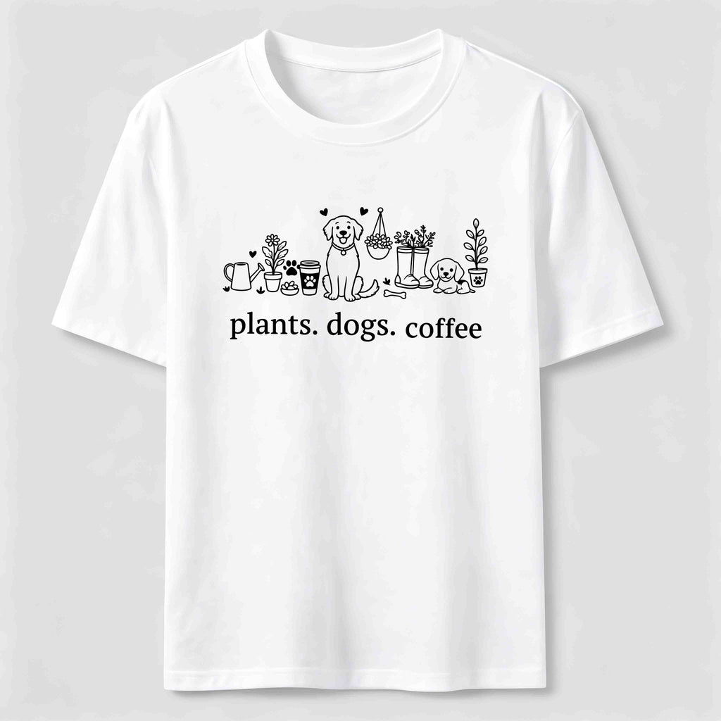 Plants Dogs Coffee Classic T-Shirt