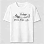 Plants Dogs Coffee Classic T-Shirt