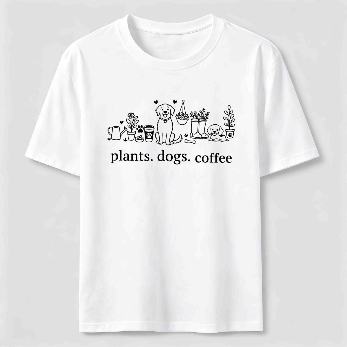 Plants Dogs Coffee Classic T-Shirt