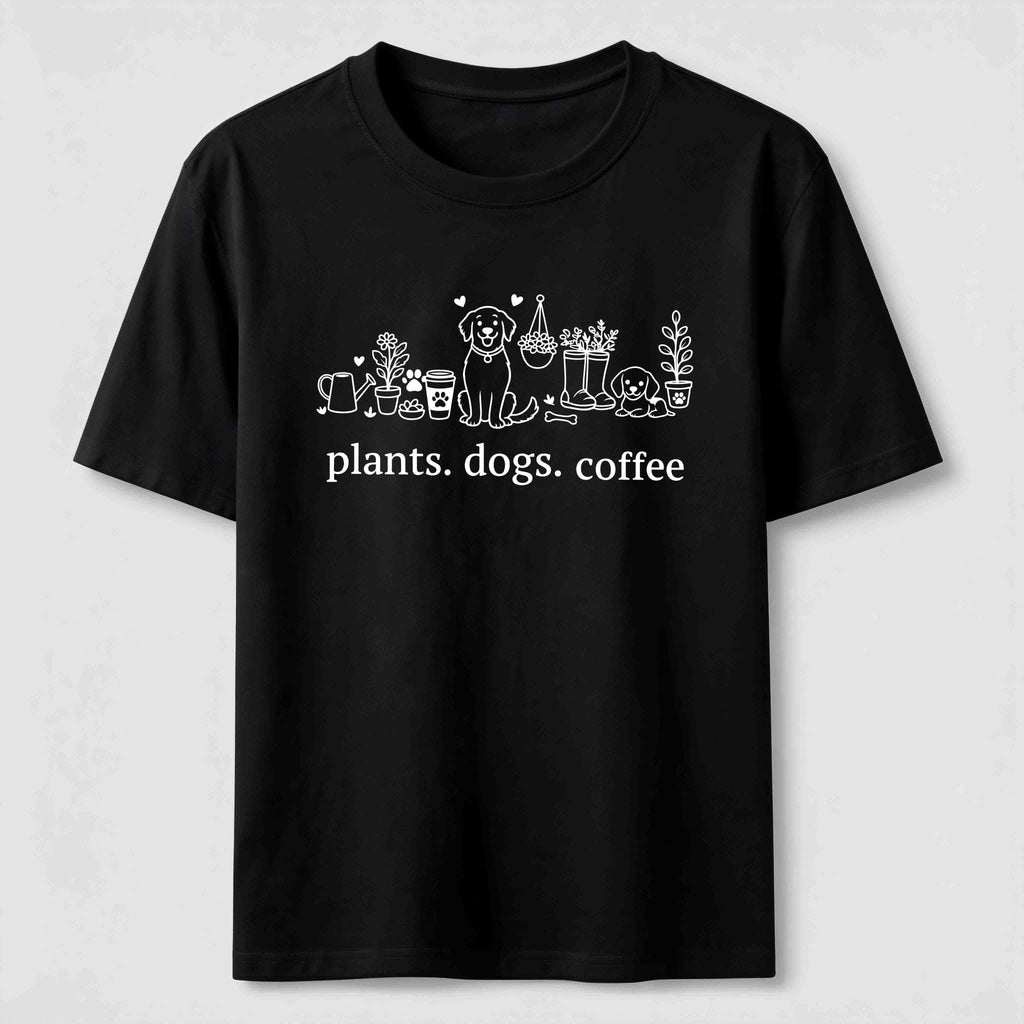 Plants Dogs Coffee Classic T-Shirt