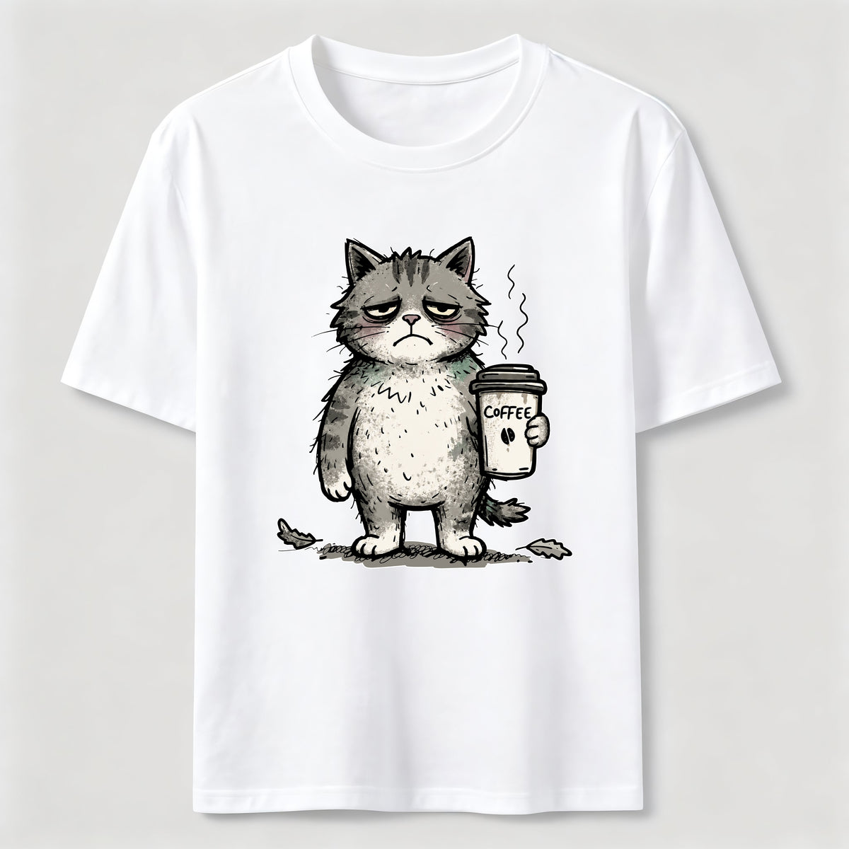 Coffee Before Everything Cat Classic T-Shirt