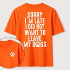 I Didnt Want to Leave My Dogs Classic T Shirt (Two Sided Print)
